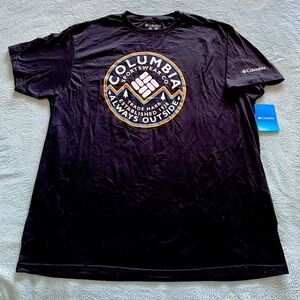 NWT Columbia Logo Tee Shirt